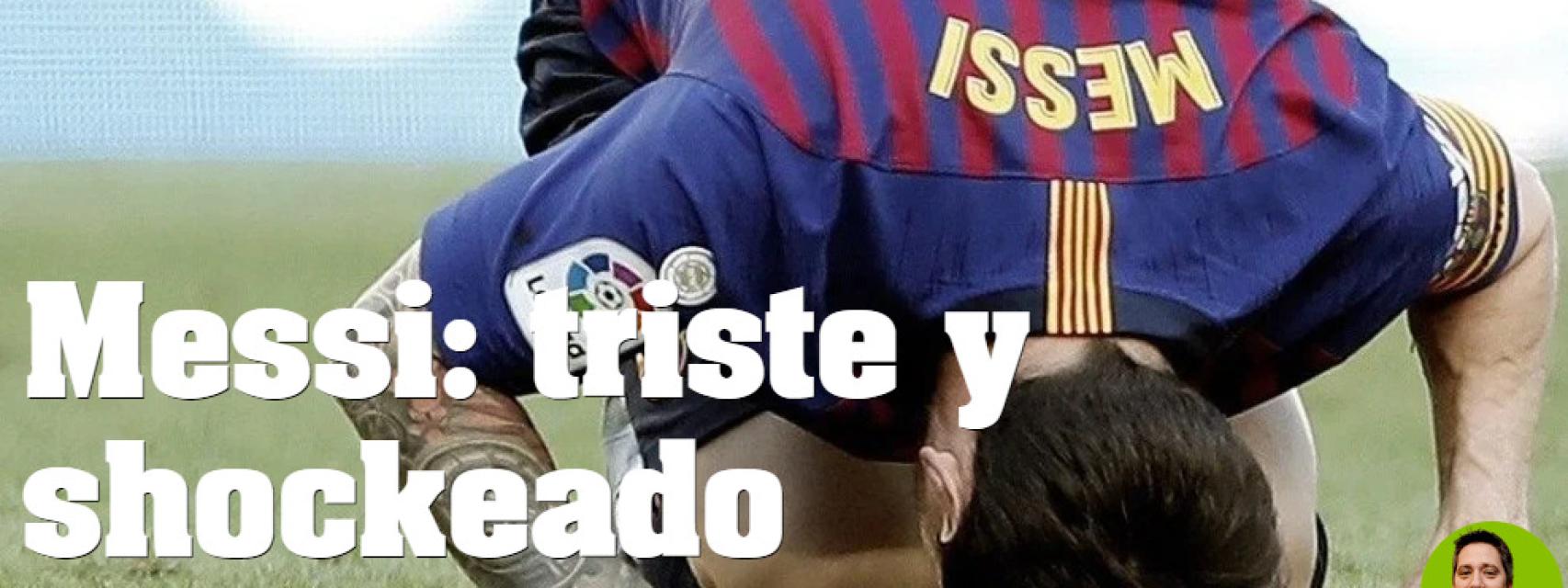 Reacción de Olé a la noticia de la no continuidad de Messi en el Barça