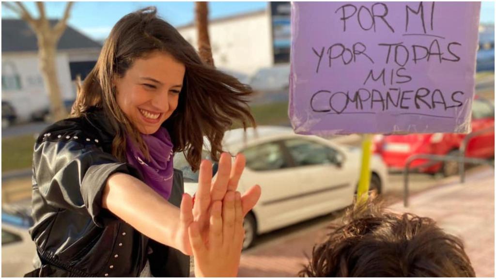 Imagen de archivo durante la manifestación 8-M del 2020.