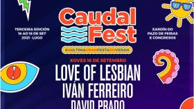 Cartel del Caudal Fest de Lugo 2021.