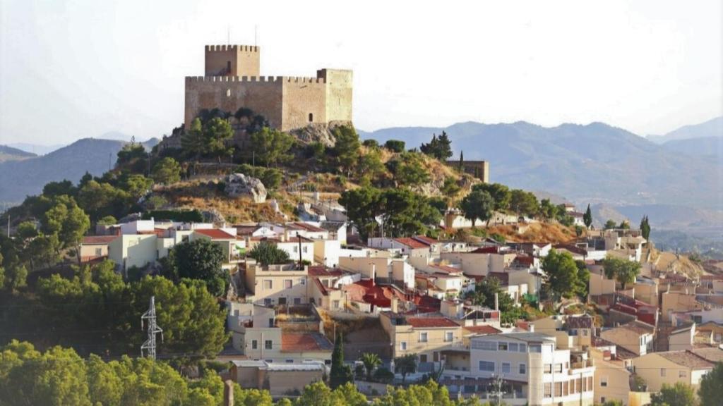 Vistas al Castillo de Petrer.