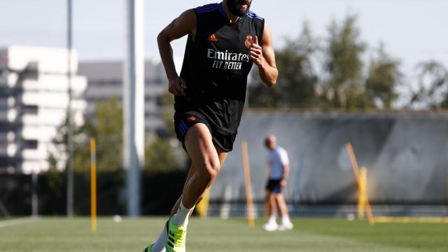 Benzema durante una carrera