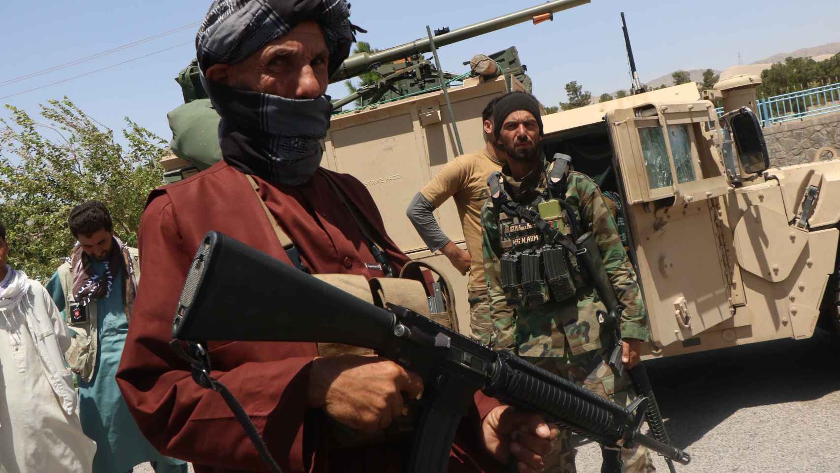 Miembros de la guardia de Afganistán en Herat.