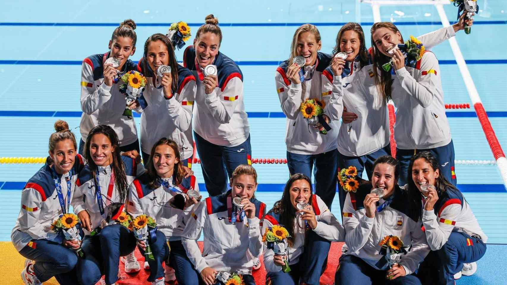 El equipo femenino español de waterpolo, plata en los JJOO de Tokio 2020