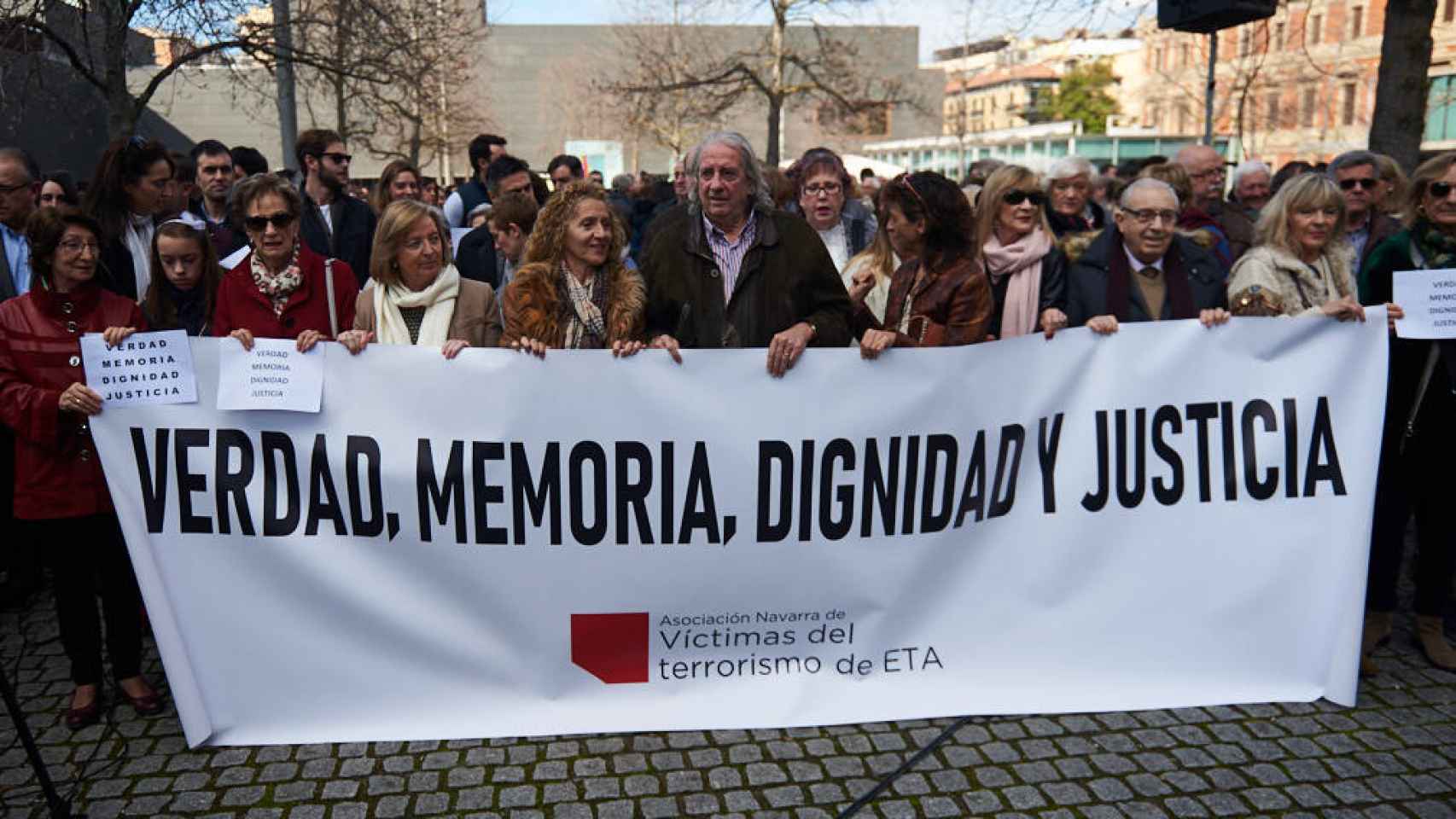 Imagen de archivo de un homenaje a víctimas de ETA.