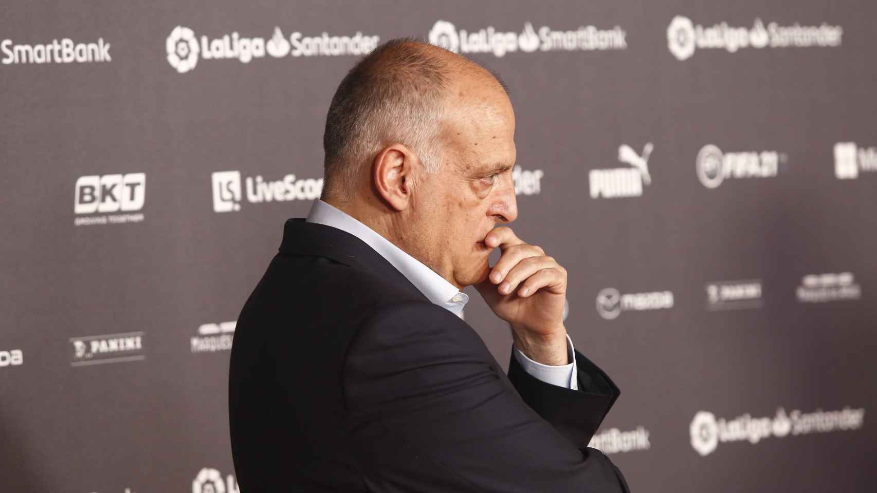 Javier Tebas, en la Gala de Campeones de La Liga 2020/2021