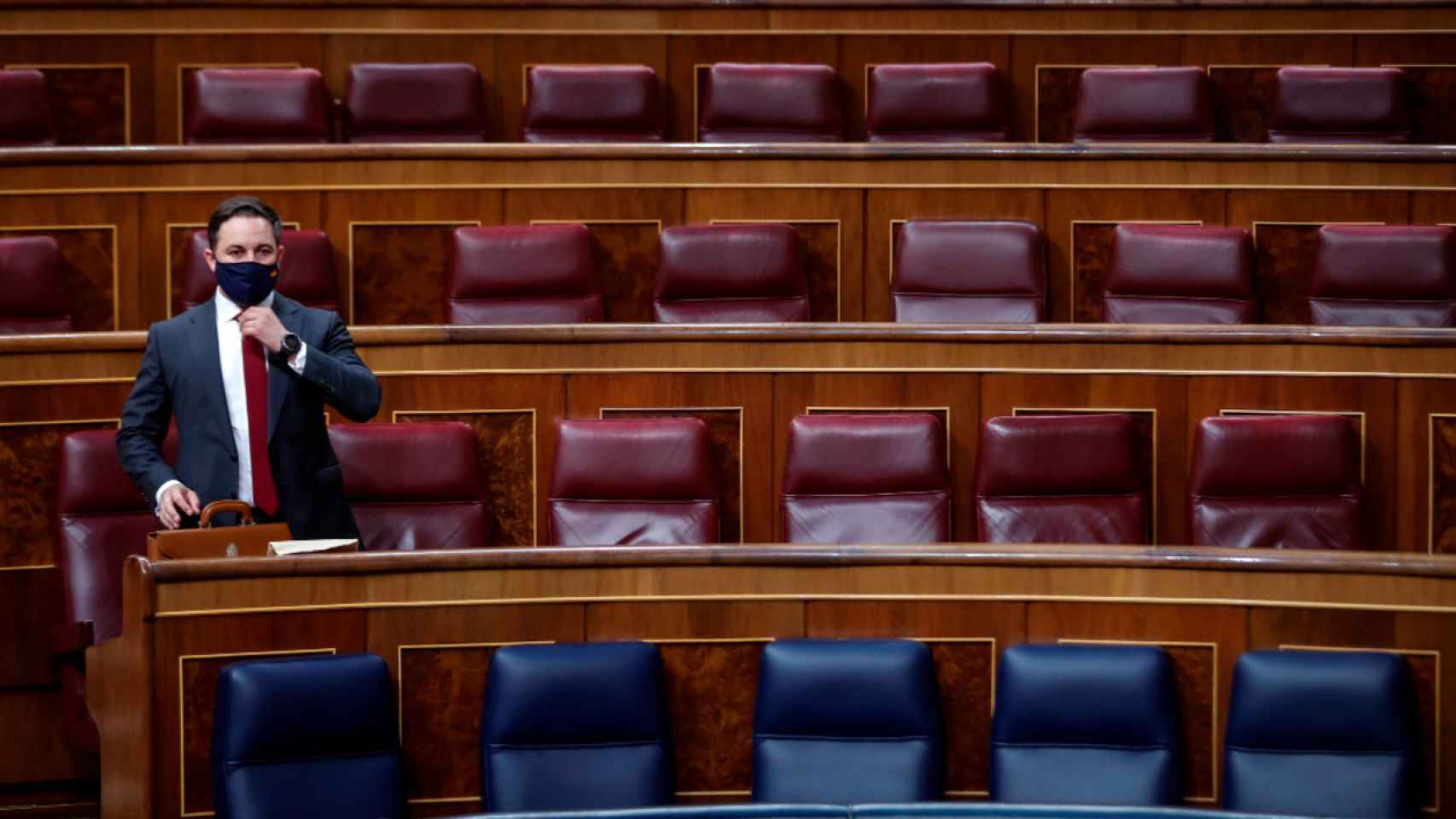 Santiago Abascal, en el Congreso.