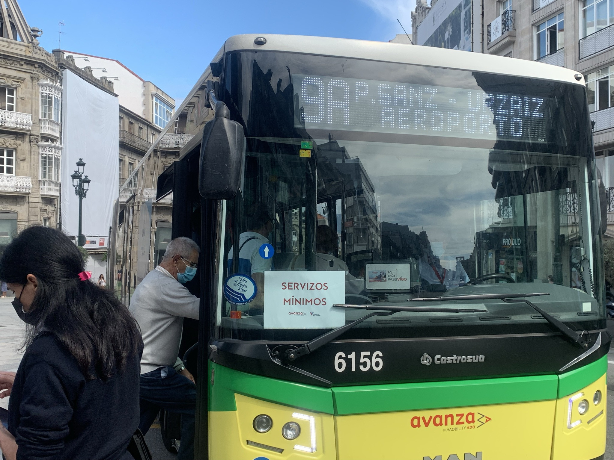 Vitrasa aseguró unos servicios mínimos durante los días de huelga. Foto: Treintayseis