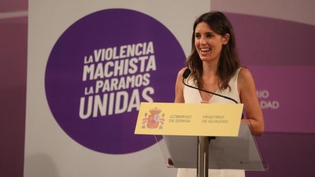 La ministra de Igualdad, Irene Montero.