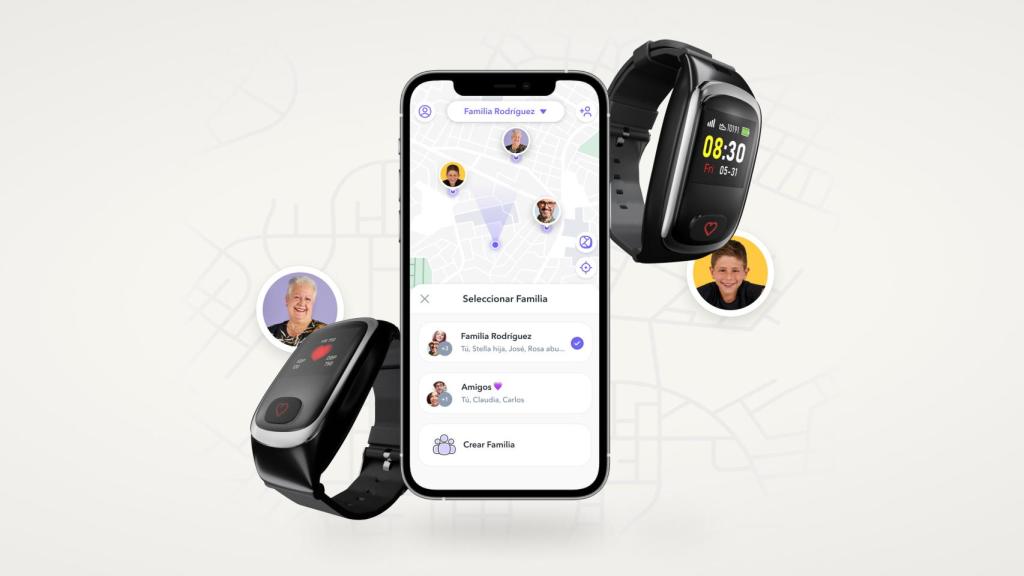 La App Durcal cuenta con una pulsera GPS que no sólo permite ubicar a los más mayores en tiempo real, sino que también es utilizada por deportistas y facilita tener localizados a los niños.