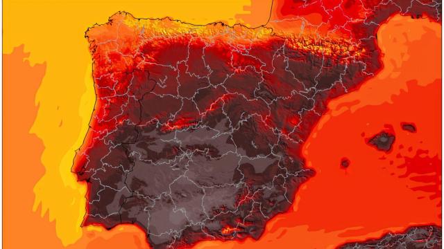 Predicción de máximas temperaturas este martes.