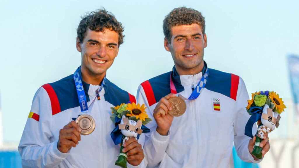 Jordi Xammar (izda.) y Nicolás Rodríguez (dcha.) en Tokyo 2020