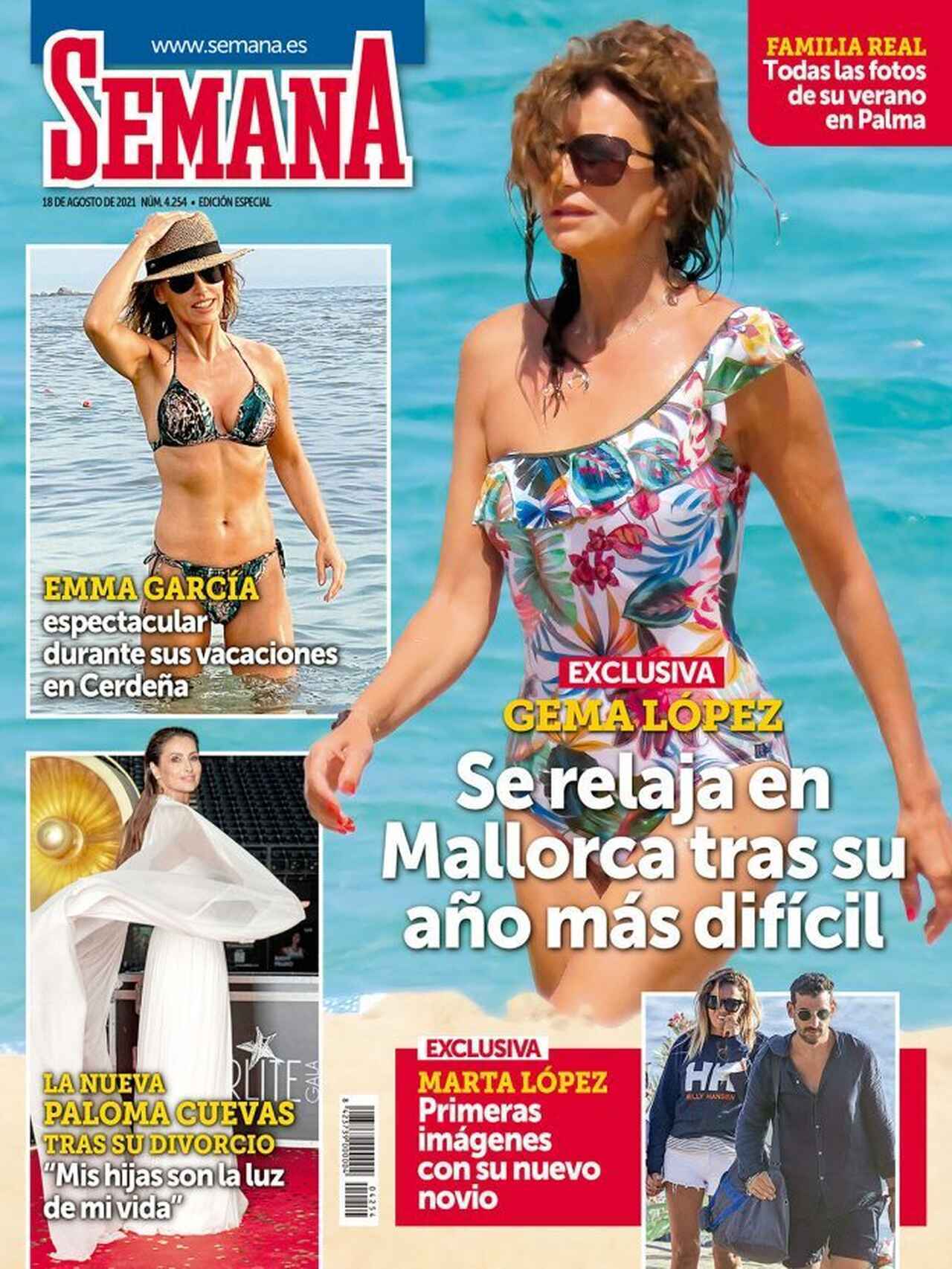 Gema López, protagonista de la revista 'Semana' este miércoles 11 de agosto de 2021.