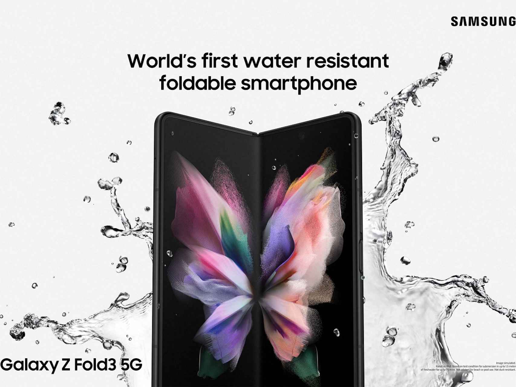 Galaxy Z Fold 3 resistencia al agua