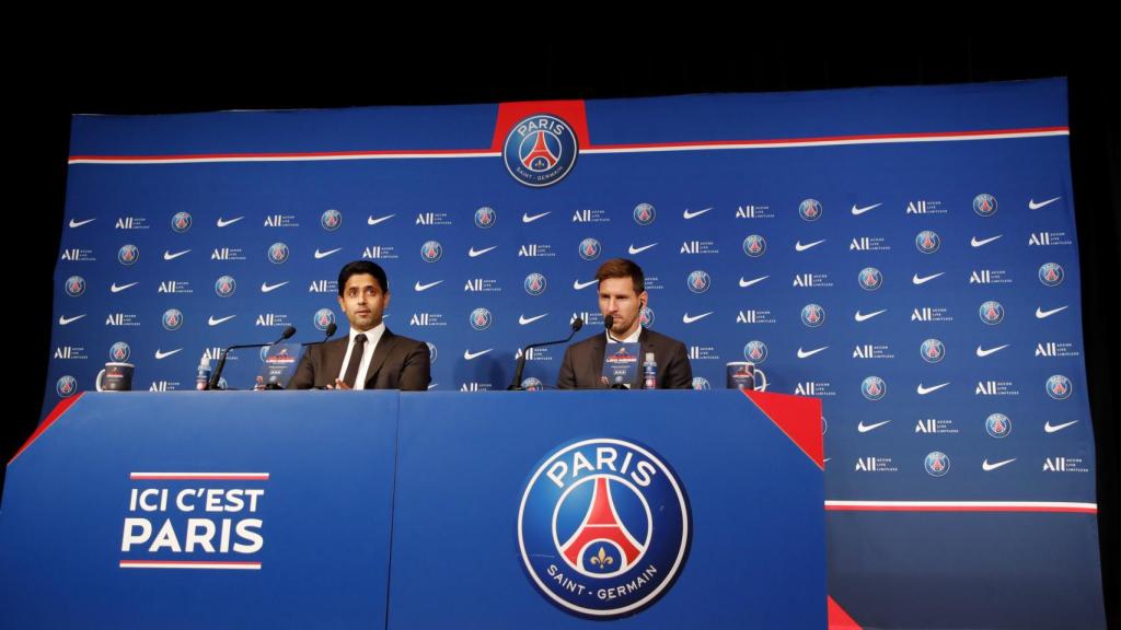 El día de la presentación de Leo Messi con el PSG