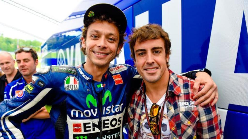 Valentino Rossi y Fernando Alonso