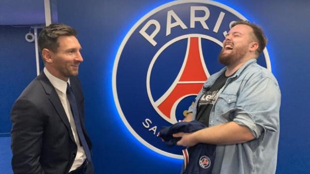 Messi e Ibai durante la entrevista emitida en Twitch.