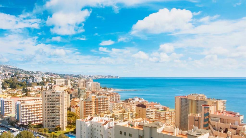 Vistas de una playa de la Costa del Sol