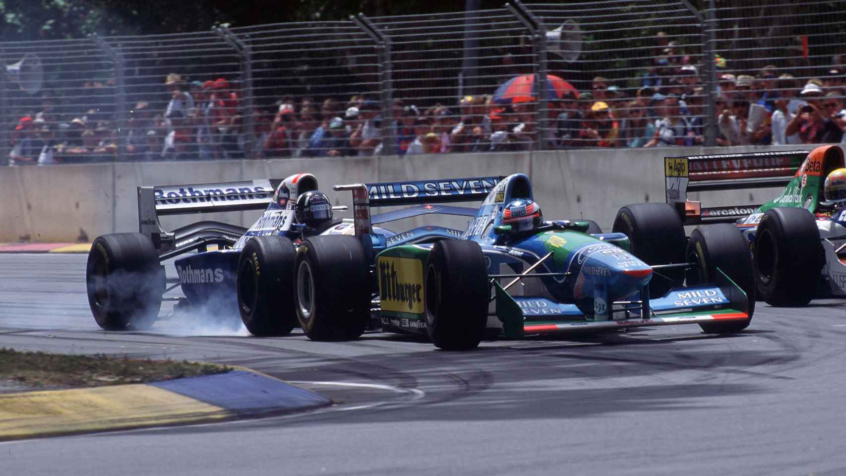 Damon Hill y Michael Schumacher