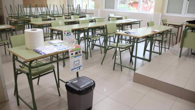 Imagen de archivo de un aula escolar en Castilla-La Mancha.