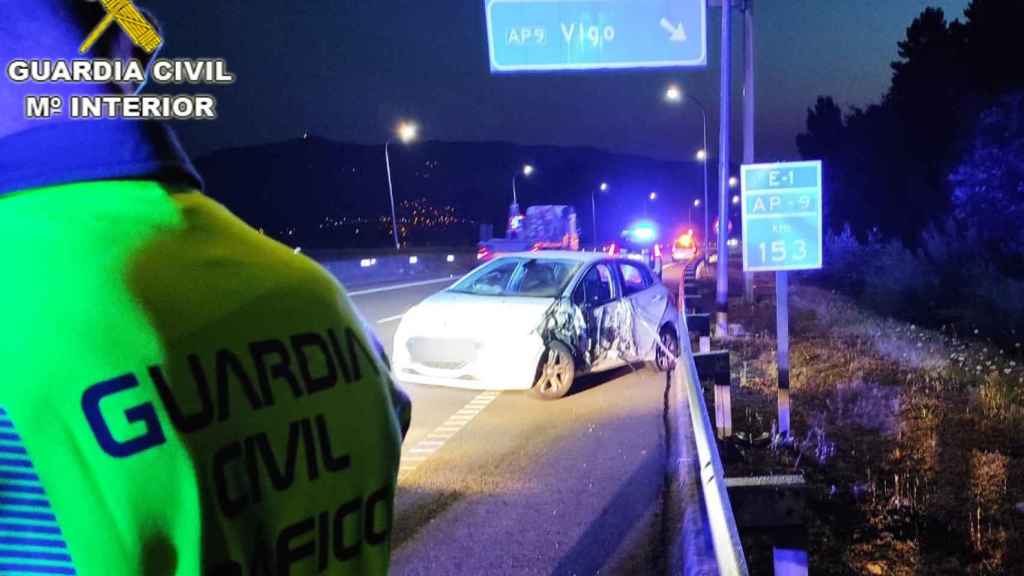 Imagen del vehículo accidentado