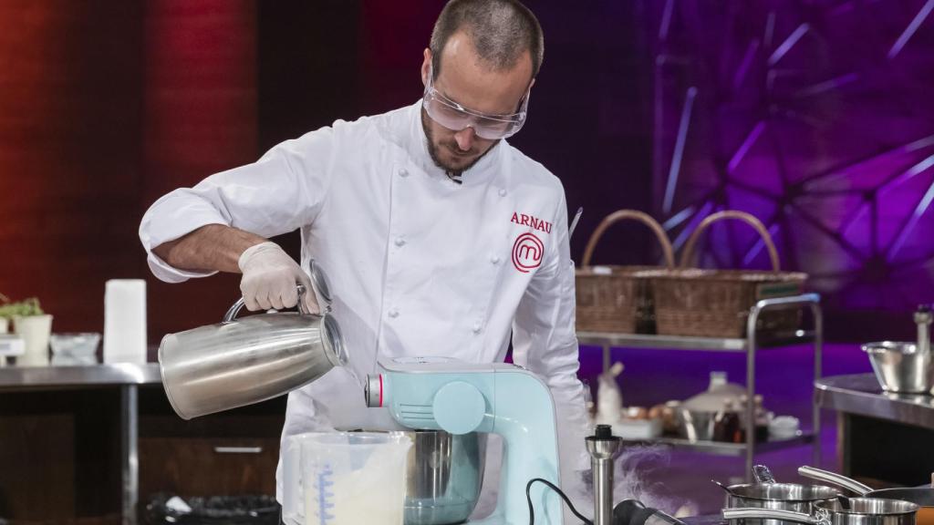 El ganador de Masterchef, en una de las pruebas del programa.