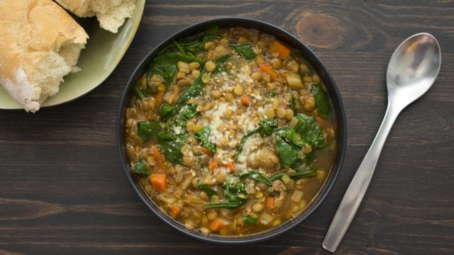 Un potaje de verduras.