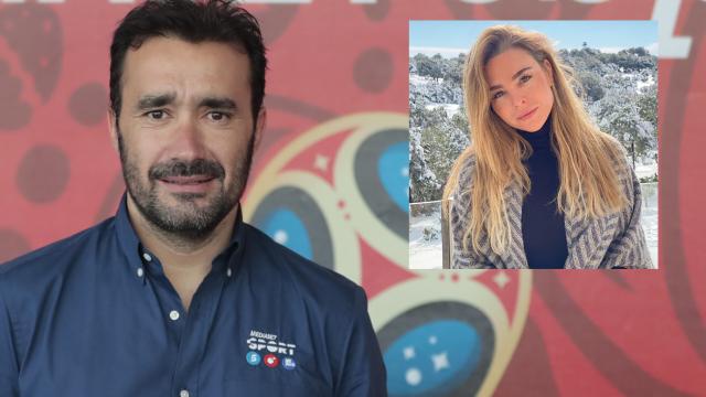 Juanma Castaño en montaje de JALEOS junto a su flamante pareja, la periodista Helena Condis.