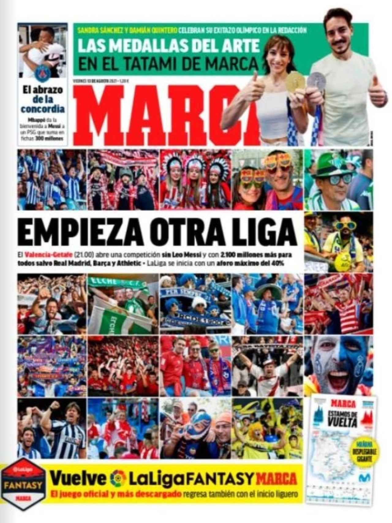 La portada del diario MARCA (13/08/2021)