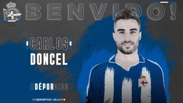 Carlos Doncel, nuevo jugador del Deportivo.