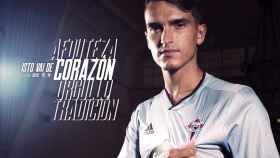 Imagen de Denis Suárez cuando se anunció su fichaje por el Celta.