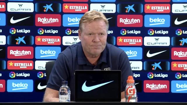 Ronald Koeman en rueda de prensa