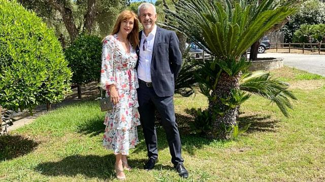 Patricia Santamarina y Carlos Sobera, en una imagen de sus redes sociales.