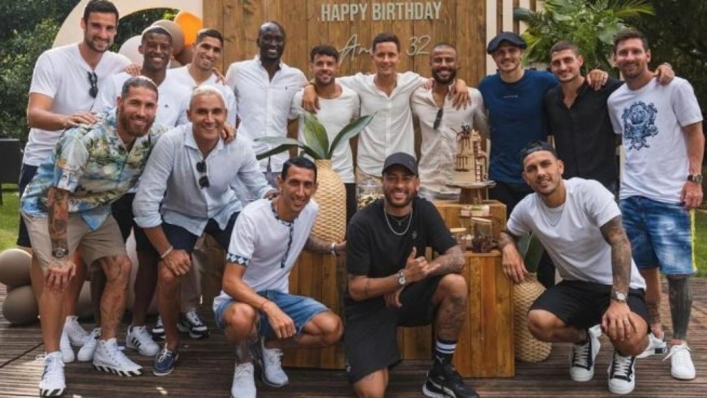 La reunión del PSG por el cumpleaños de Ander Herrera