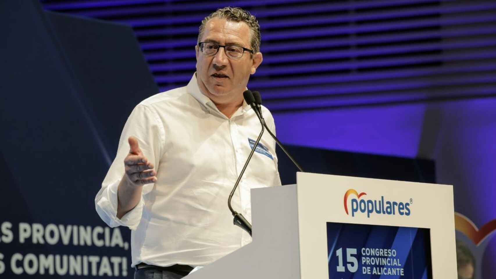 El presidente del PP de Alicante, Toni Pérez.