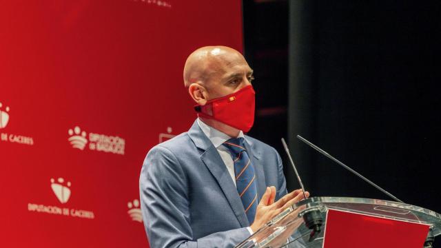 Luis Rubiales, en un acto de la Federación