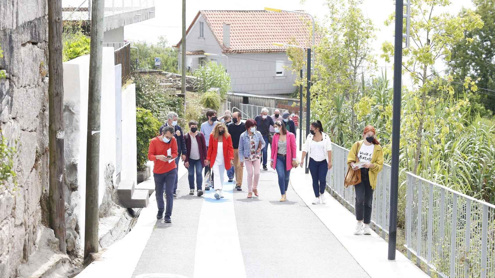 El Camiño Real entre Moaña y cangas, el espacio peatonal más largo de Galicia