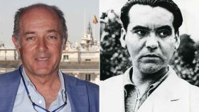 José Manuel Soto y Federico García Lorca en un fotomontaje.