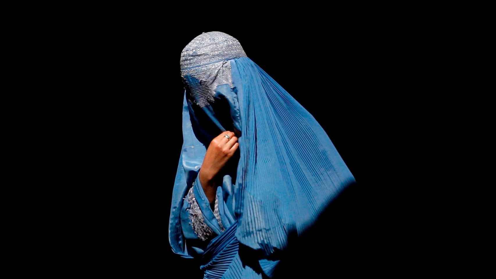 Una mujer afgana.