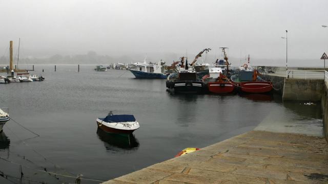 El muelle de Escarabote, en Boiro (A Coruña).