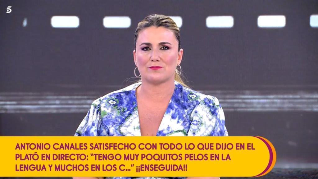 Carlota Corredera ha pedido respeto para el equipo del programa.