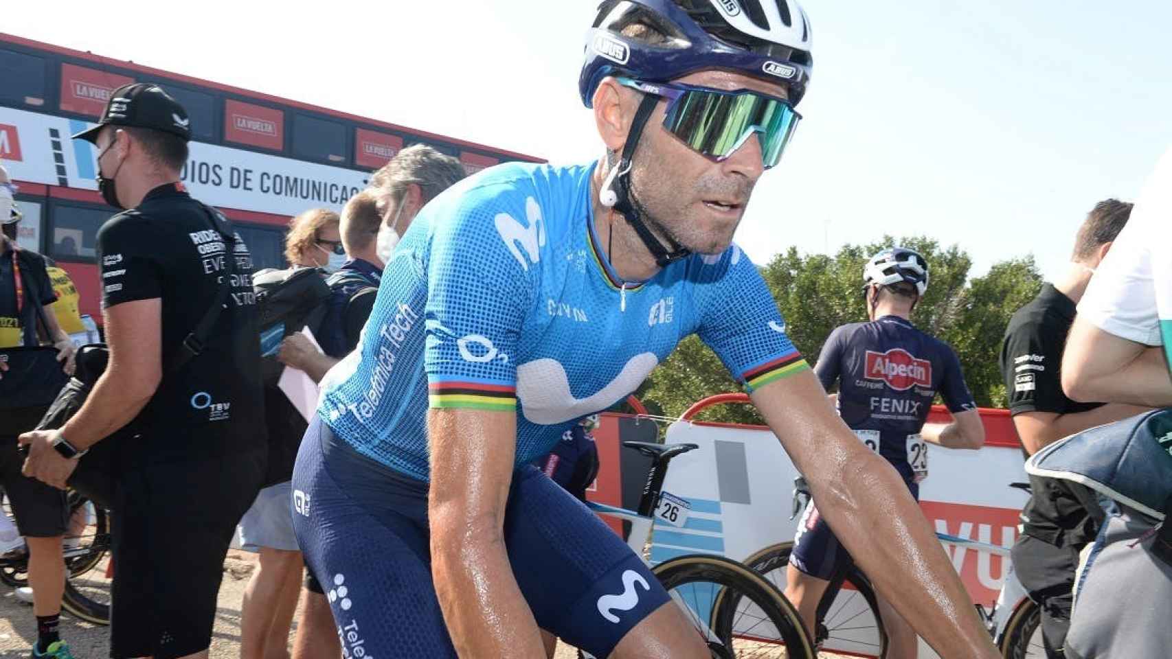 Alejandro Valverde en La Vuelta 2021