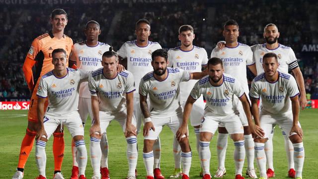 Alineación titular del Real Madrid frente al Levante en la jornada 2 de La Liga