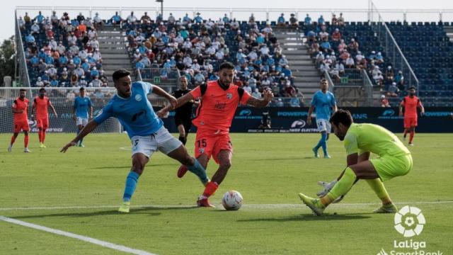 Antoñín, en un lance del partido