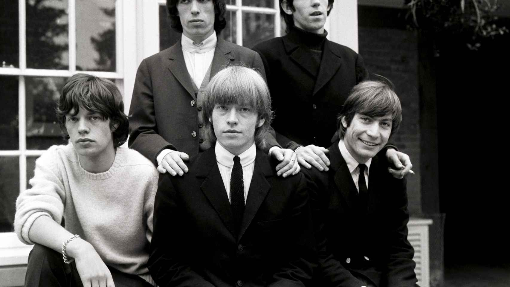 Watts con el resto de miembros de The Rolling Stones en los años 60.