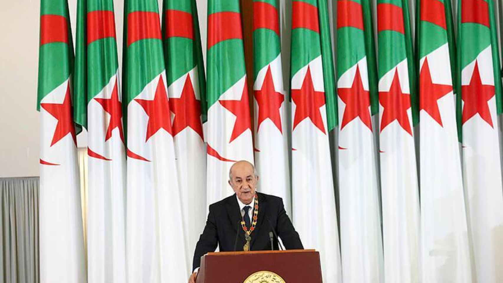Abdelmadjid Tebboune, presidente de Argelia, en una imagen de archivo.