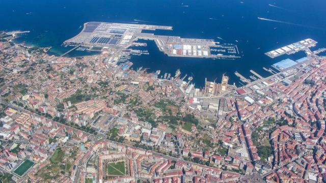 Vigo desde el aire,