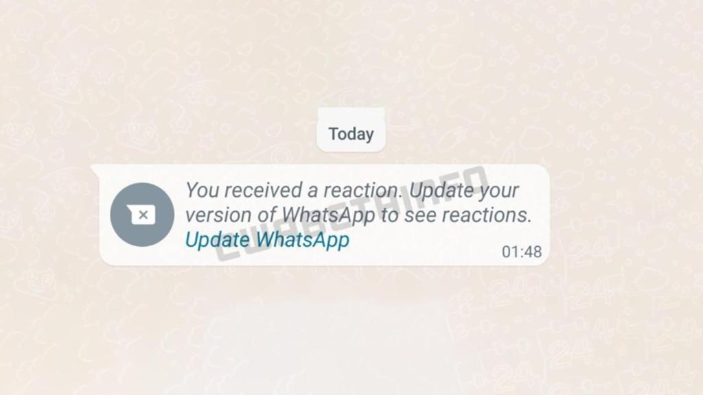 Mensaje de error de WhatsApp