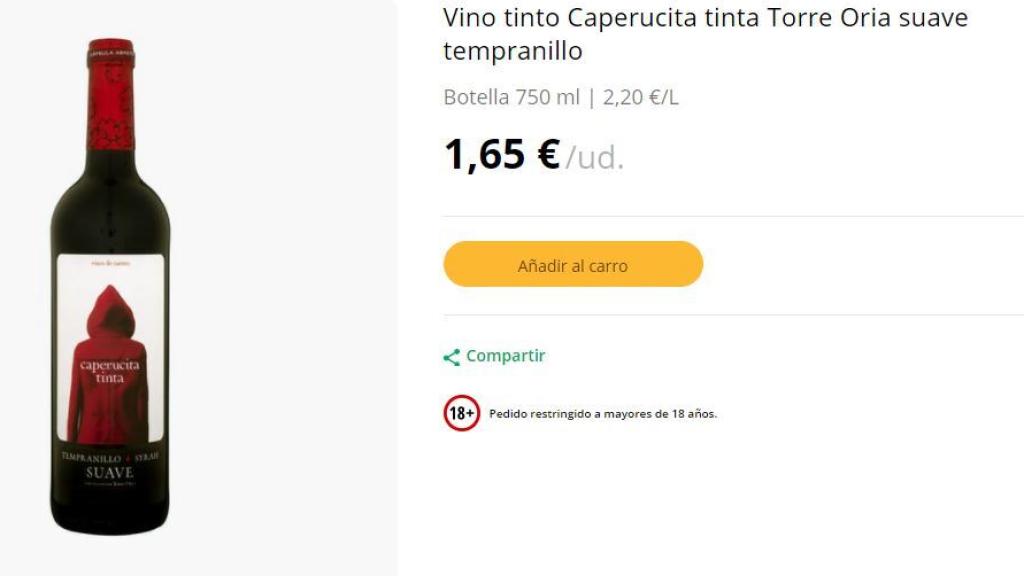 Vino tinto Caperucita.