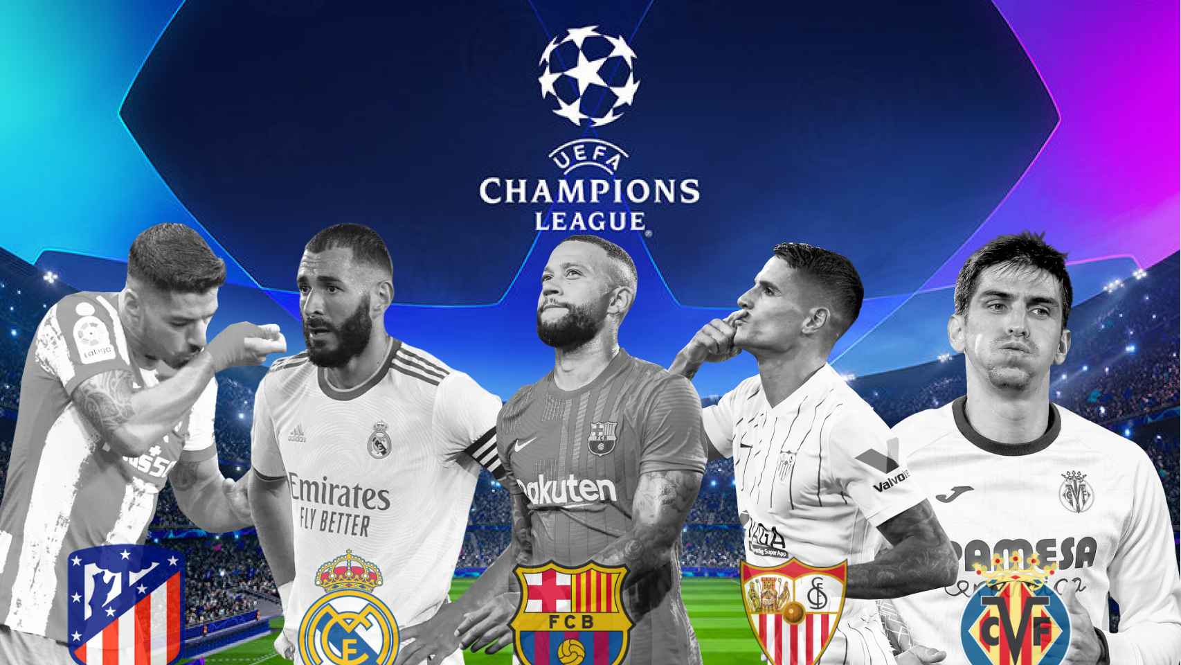 Sorteo de la Champions League 2021/2022, equipos españoles