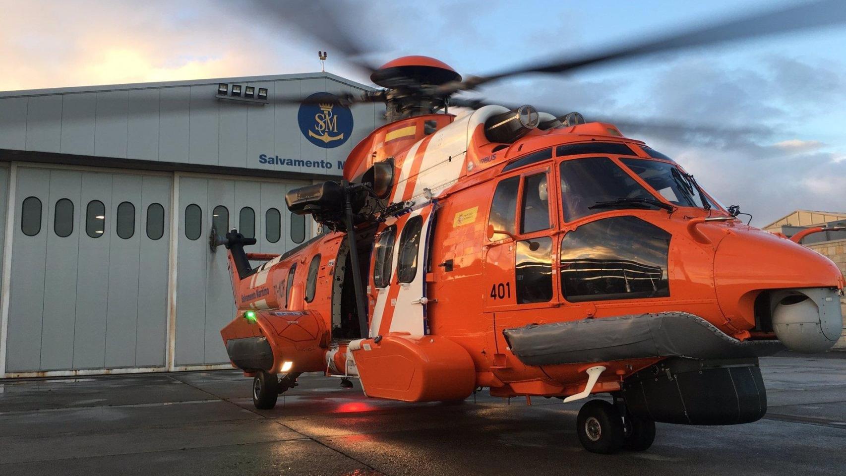 El helicóptero ‘Helimer 401’ de Salvamento Marítimo.